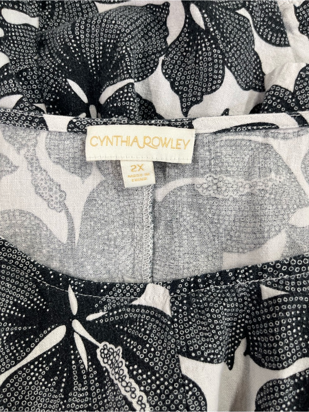 Cynthia Rowley linen blend top size 2X - Picture 6 of 8